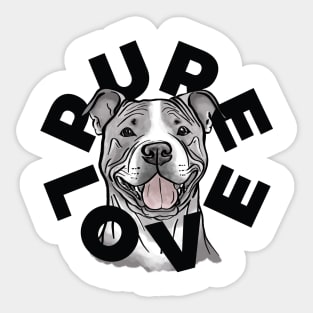 Pitbull Pure Love Sticker